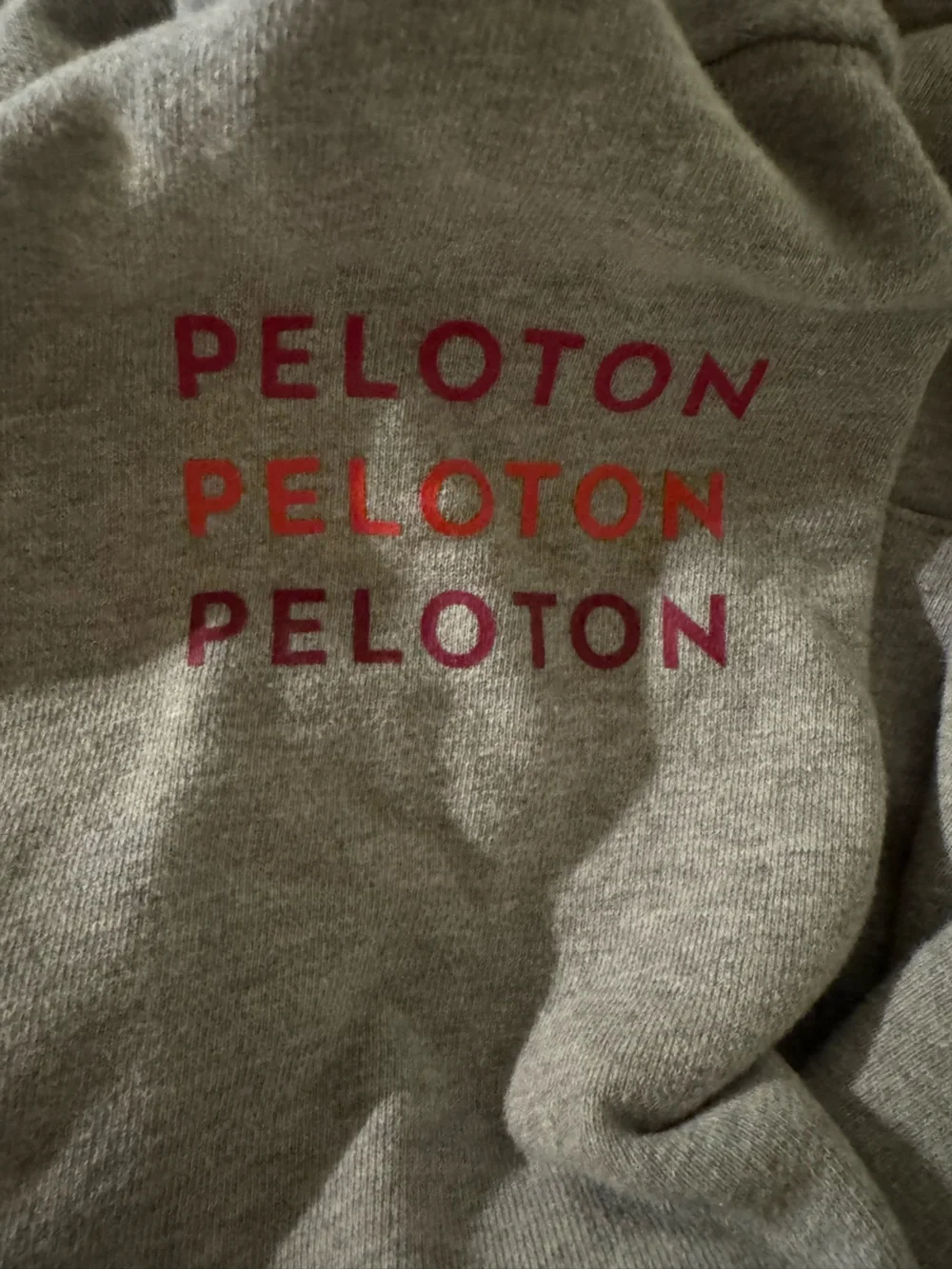 Peloton Gray Half Zip Hoodie Sweatshirt Logo Pullover Women’s Medium - Picture 6 of 9